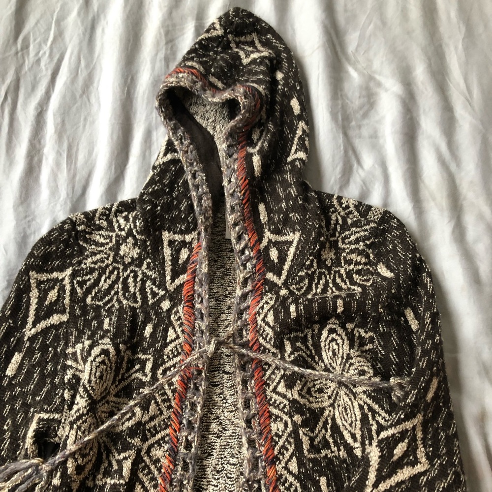 Free people aztec coat with ties